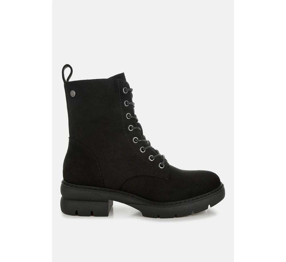 London Rag Azalea Lace Up High Ankle Boots