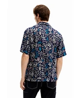 Desigual Men's Shirt with contrasting illustrations