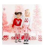 Sweet Wink Toddler Girls Candy Cane Cutie Christmas Long Sleeve Shirt