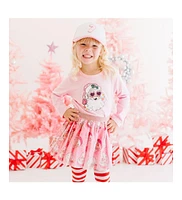 Sweet Wink Baby Girls Baby Baby Retro Santa Christmas Tutu Skirt