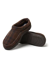Dearfoams Men's Thompson Plaid Moccasin Toe Clog House Shoe Slipper