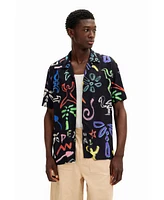 Desigual Men's Shirt with artistic motifs