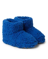 Dearfoams Kids Tate Fuzzy Bootie Slipper