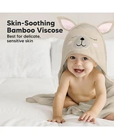 KeaBabies Cuddle Baby Hooded Towel, Organic Bath Towels, Beach Towel for Newborn