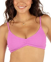 Hurley Juniors' Wave Scrunch Bralette Bikini Top