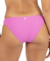 Hurley Juniors' Wave Srunch Moderate Bikini Bottoms