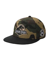 Jurassic Park Men's Logo Adult Camouflage Snapback Hat