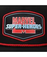 Marvel Men's Super-Heroes Adult Black Trucker Hat