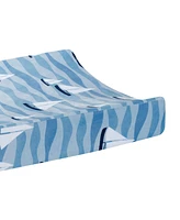 Lambs & Ivy Little Skipper Nautical Ocean Sailboat Soft Changing Pad Cover