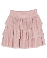 Stella 88 Big Girls Foil Pleated Tiered Skirt