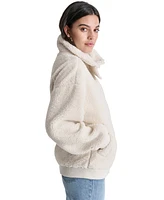 Dkny Jeans Women's Sherpa Fleece Bomber Jacket