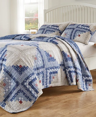 Greenland Home Cottage Cabin Finely Stitched -Pc. Quilt Set