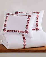 Levtex Holly Thistle Embroidered -Pc. Duvet Cover Set