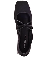 Madden Girl Egret Block-Heel Mary-Jane Bow Ballet Flats