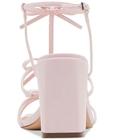 Madden Girl Lovely Bow Strappy Block-Heel Dress Sandals