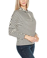 Belldini Women's Cowl Neck Dolman Sleeve Top