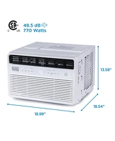 Black & Decker Black+Decker 8,000 Btu Inverter Window Air Conditioner Units for Up To 350 Sq. Ft., Energy Star Rated with Remote Control