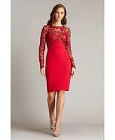 Tadashi Shoji Women's Ena Embroidered Tulle & Crepe Cocktail Dress