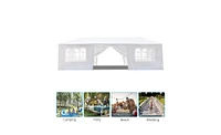 Slickblue 10'x30' Outdoor Party Tent with 8 Removable Sidewalls – Waterproof Canopy for Patio, Wedding Gazebo, and Outdoor