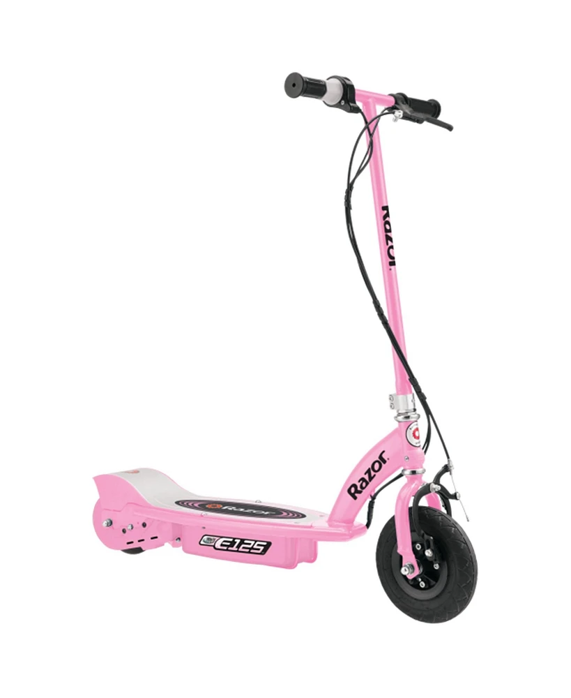 Razor E125 Kids Ride On 24V Motorized Battery Powered Electric Scooter Toy, Pink