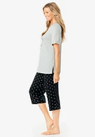 Dreams & Co. Plus 2-Piece Capri Pj Set