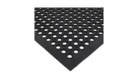 Slickblue Industrial Multi-Functional Anti-Fatigue Rubber Hexagonal Mat for Bar and Kitchen with Drainage and Non-Slip Design