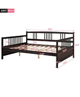 Slickblue Full Size Daybed with Support Legs, Versatile Bed Frame for Living Room & Guest Room