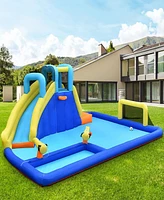 Inolait 6-in-1 Inflatable Water Slides with Blower for Kids