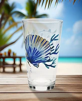 Fiesta Coastal Shores Tapered Cooler Glass, Set of 4