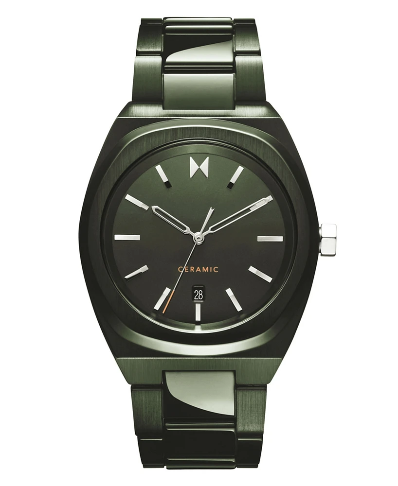 Mvmt Men's Odyssey Ii Green Ceramic Bracelet Watch ,40mm