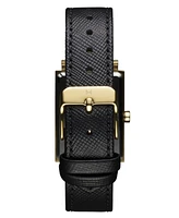 Mvmt Women's Signature Square Black Leather Strap Watch ,24mm