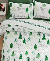 Avanti Christmas Trees Reversible -Pc. Quilt Set