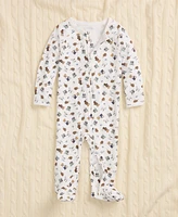 Polo Ralph Lauren Baby Boys Bear Cotton Footed Zip Coverall