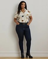 Lauren Ralph Lauren Plus Size Printed Polo Shirt