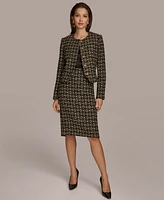 Donna Karan New York Women's Tweed Button-Front Jacket