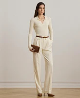 Lauren Ralph Lauren Women's Rib-Knit Polo Sweater