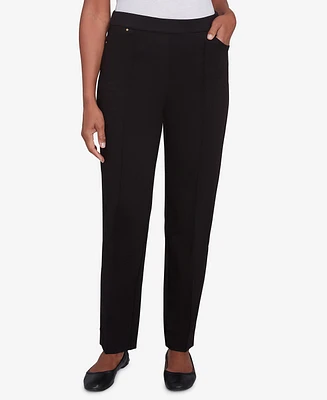 Alfred Dunner Petite Average Length Ponte Pants