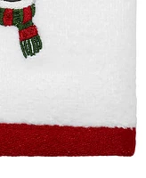 Avanti Winter Snowman Cotton Fingertip Towel, 18" x 11"