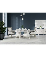 Warlington 7 Pc. Dining Set (Table, 4 Side Chairs & 2 Host Chairs)