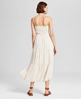 And Now This Women's Tiered Smocked-Bodice Midi Dress, Exclusively at Macy's