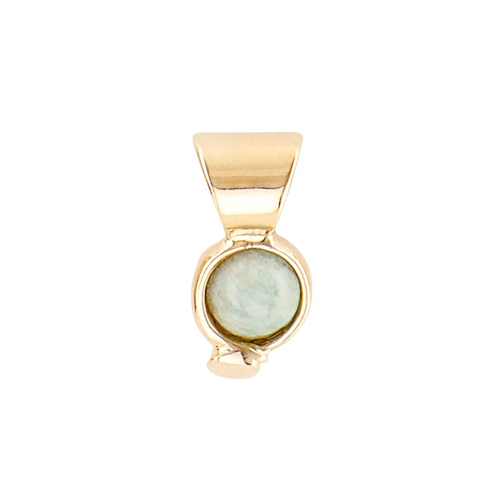 UNOde50 Gold-Plated and Silver Metal Alloy Charm with Stone