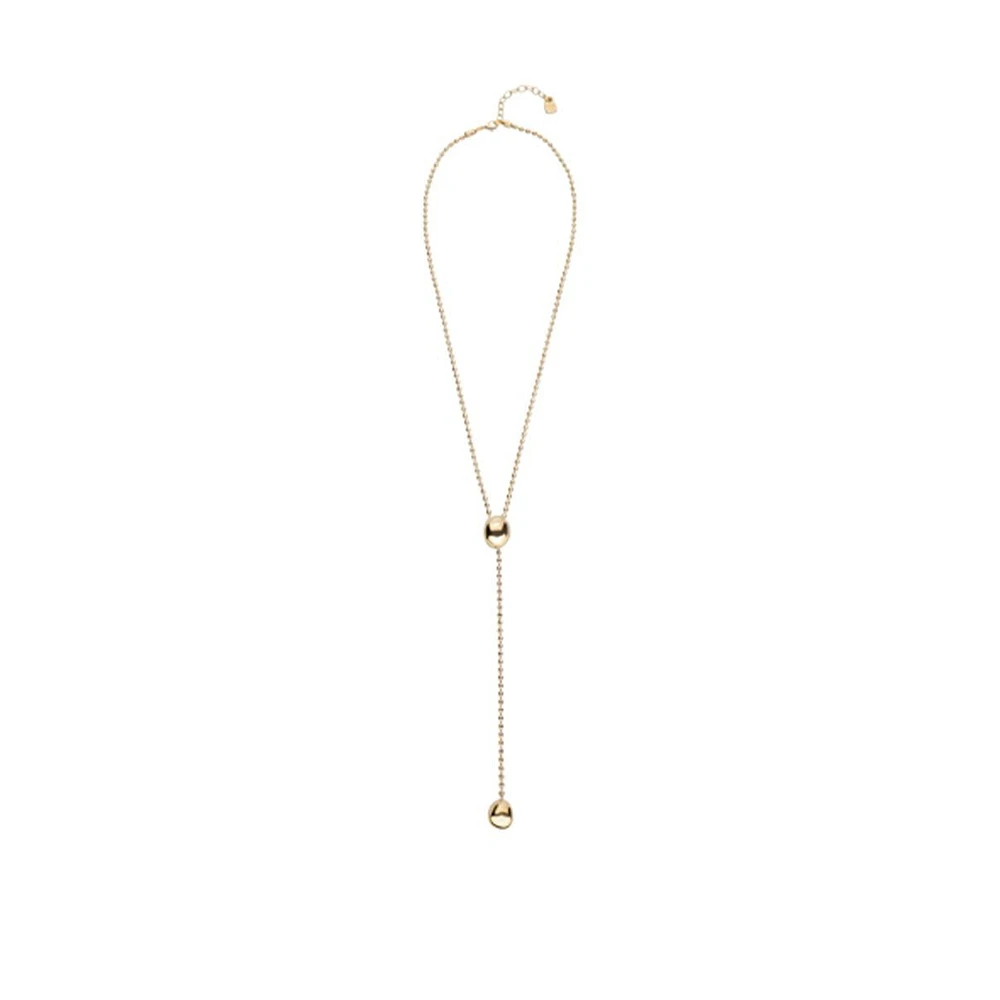 UNOde50 18K Gold Plated Metal Alloy Necklace with Height-Adjustable Chain