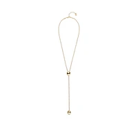 UNOde50 18K Gold Plated Metal Alloy Necklace with Height-Adjustable Chain