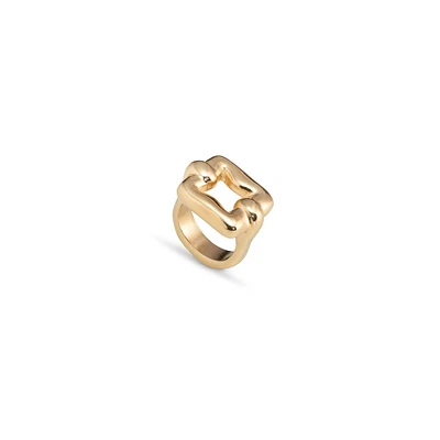 UNOde50 Square Shaped Metal Alloy Ring