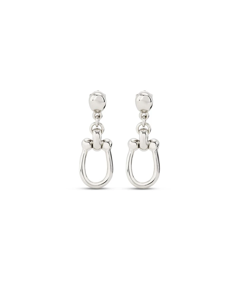 UNOde50 18k Gold-Plated and Silver Metal Alloy Medium Link Earrings