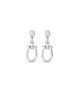 UNOde50 18k Gold-Plated and Silver Metal Alloy Medium Link Earrings