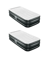 Sealy Tritech 18 Inch Air Mattress Bed 2 Person with Built In Ac Pump (2 Pack)