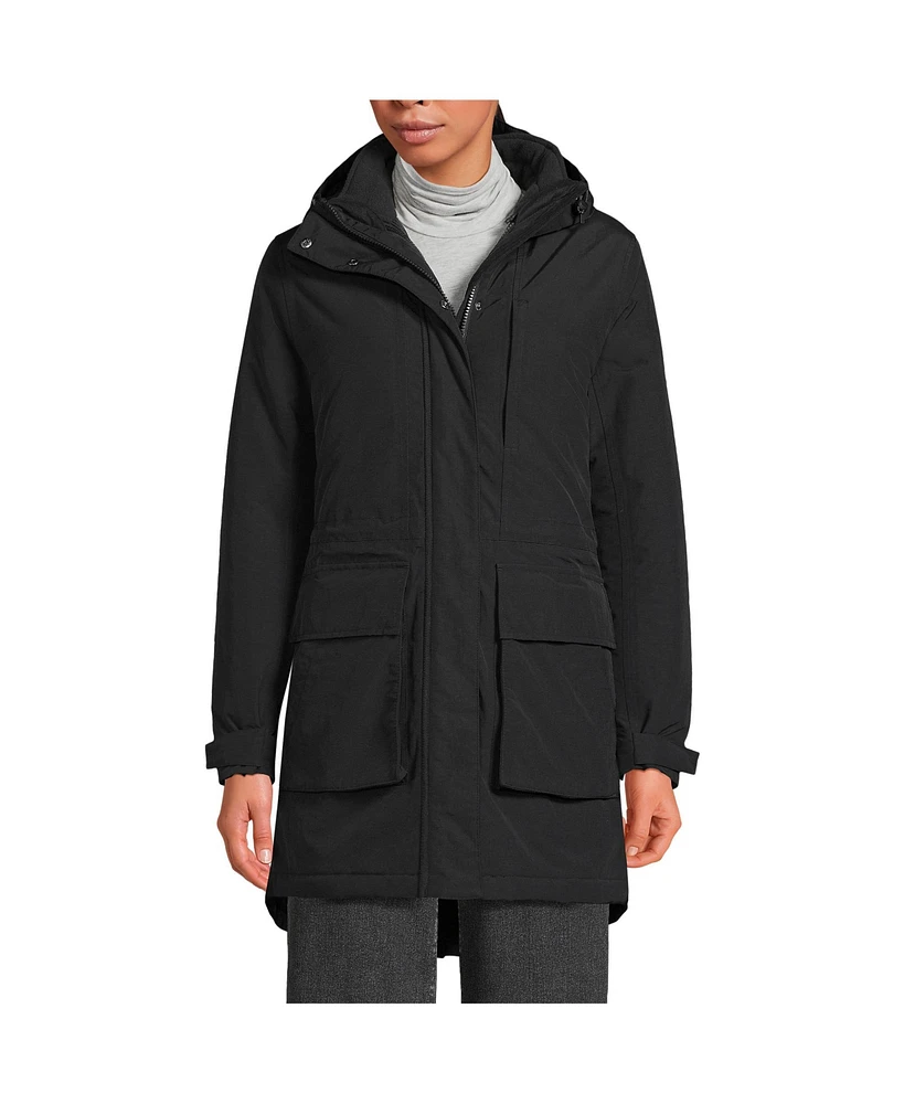 Lands' End Women's Squall Waterproof Insulated 3 1 Winter Parka