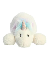 Aurora Large Unicorn Snoozles Laid-back Plush Toy White 18"