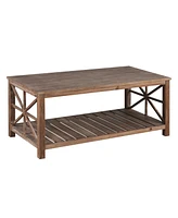 Slickblue Handcrafted Coffee Table In Front Of The Sofa Or Loveseat For Living Room